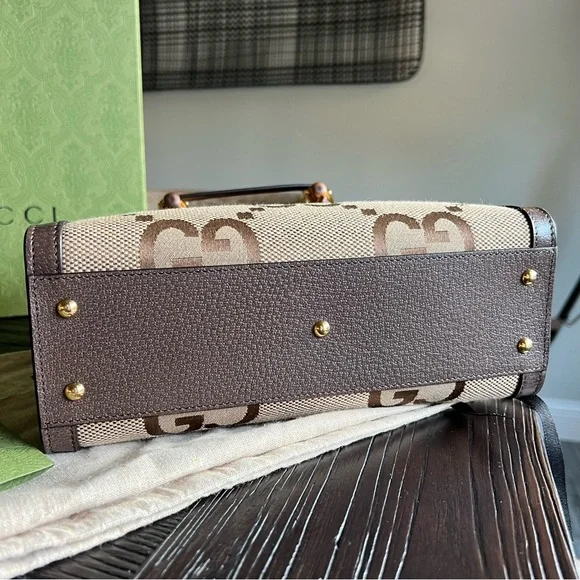 Gucci Beige and Brown Monogram Tote - Picture 10 of 16